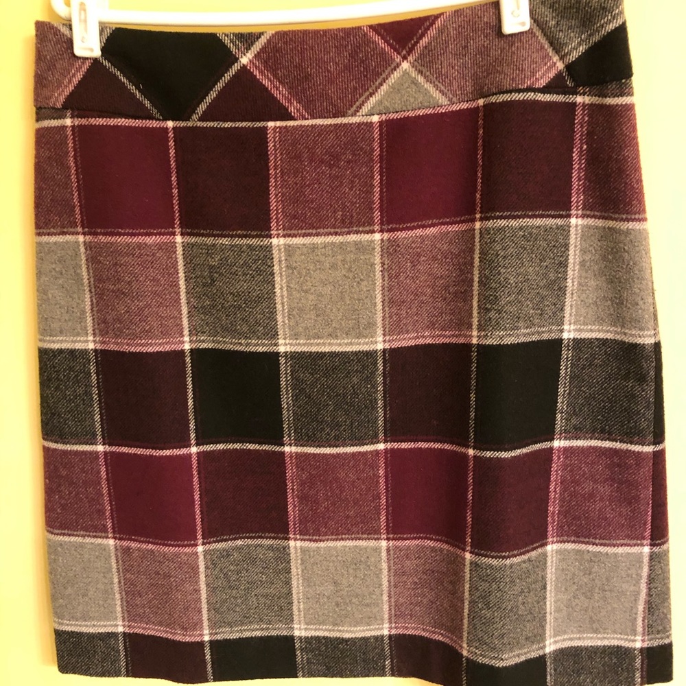 Talbots plaid skirt